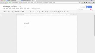 How to create a Document with Google Docs