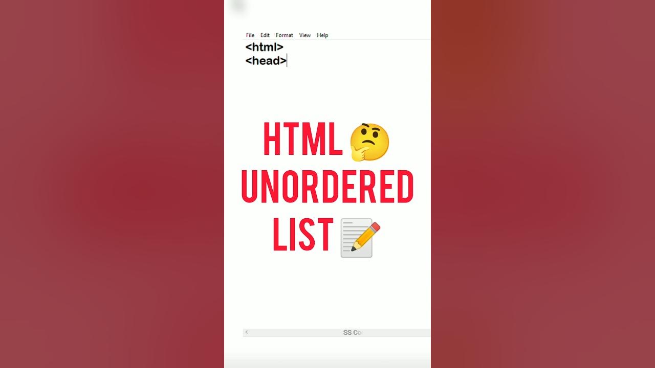 Unordered List in HTML #shorts #html #coding #programming #trending # ...