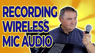 How do you get the audio from a wireless mic to your editing software screenshot 3