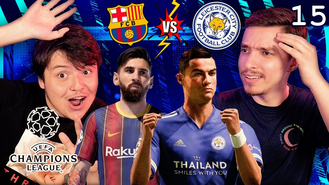 RONALDO VS MESSI IN SFERTURILE UCL LEICESTER VS FC BARCELONA CARIERA 
