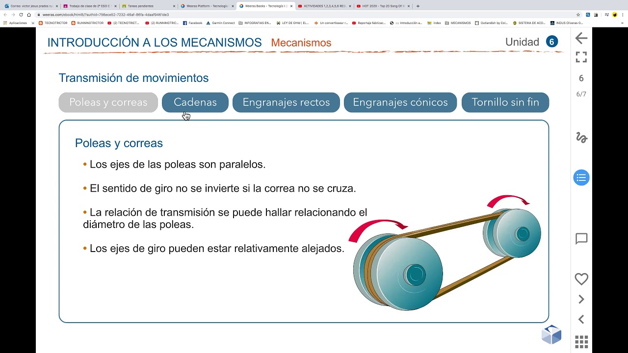 ExplicaciÓn TransmisiÓn Y TransformaciÓn Del MovimientointroducciÓn A