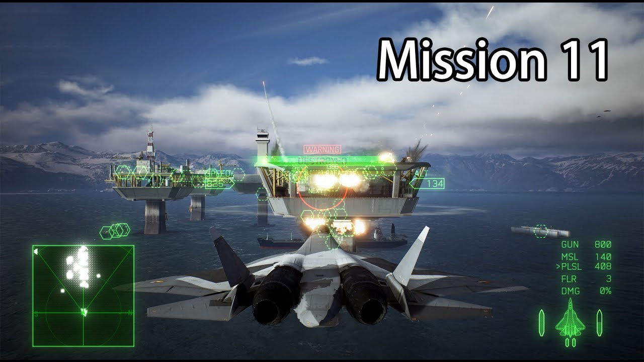Ace Combat 7 | Mission 11: Fleet Destruction | S-Rank | ACE Difficulty