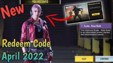 April 2022 Redeem Code Codm | Today Redeem Code Codm | Garena Codm Redeem Code 2022 | Codm Codes