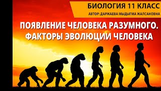 Появление человека разумного. Факторы эволюции человека