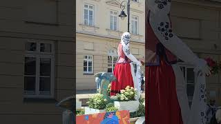 Оригинальная Русалка - Сиренка на Краковском предместье. Варшава.
