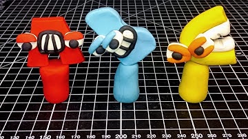 #abcd PLASTICINE CLAY CREATION. ALPHABET LORE LETTERS - A,B,C, BUT THEY SPRUNKI.