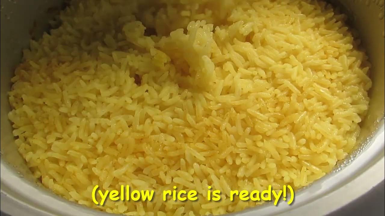 Rice Cooker Yellow Rice YouTube