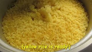 Rice Cooker Yellow Rice