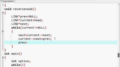 Data Structure: Reverse node single linked list