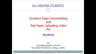 Continuous Assessment Test Paper Upload for Students