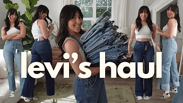 trying every pair of jeans from levi's!!!