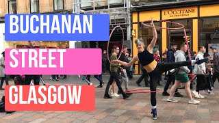 Attractive Buchanan Street 4K - Glasgow Walking Tour | Treadmill Video