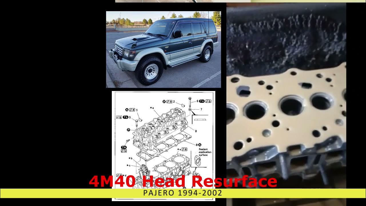 4M40 Cylinder head Resurface YouTube