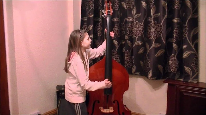 Donna - 11 year old playing double bass to Rock th...