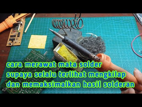 cara membersihkan mata solder || merawat solder @multyteknikaelektro9486