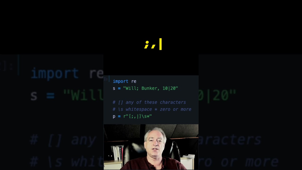 Split Python string with MULTIPLE delimiters 🐍 #short #python
