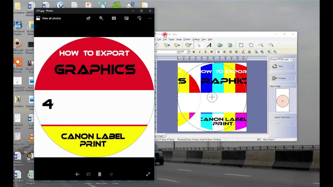  Update How To Export CD Design For Canon CD LabelPrint