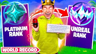 PLATINUM to UNREAL 8 Hour Solo Speedrun In OG Fortnite! (World Record)