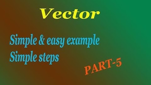 Show that right angle triangle in Vector simple steps using example (PART-5)