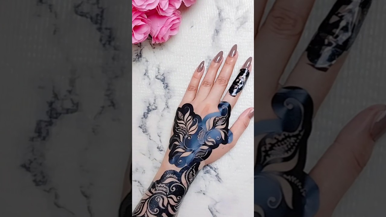beautiful sticker mehndi design #shorts