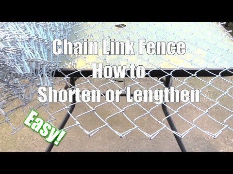 Chain Link Fence- How to Shorten or Lengthen!