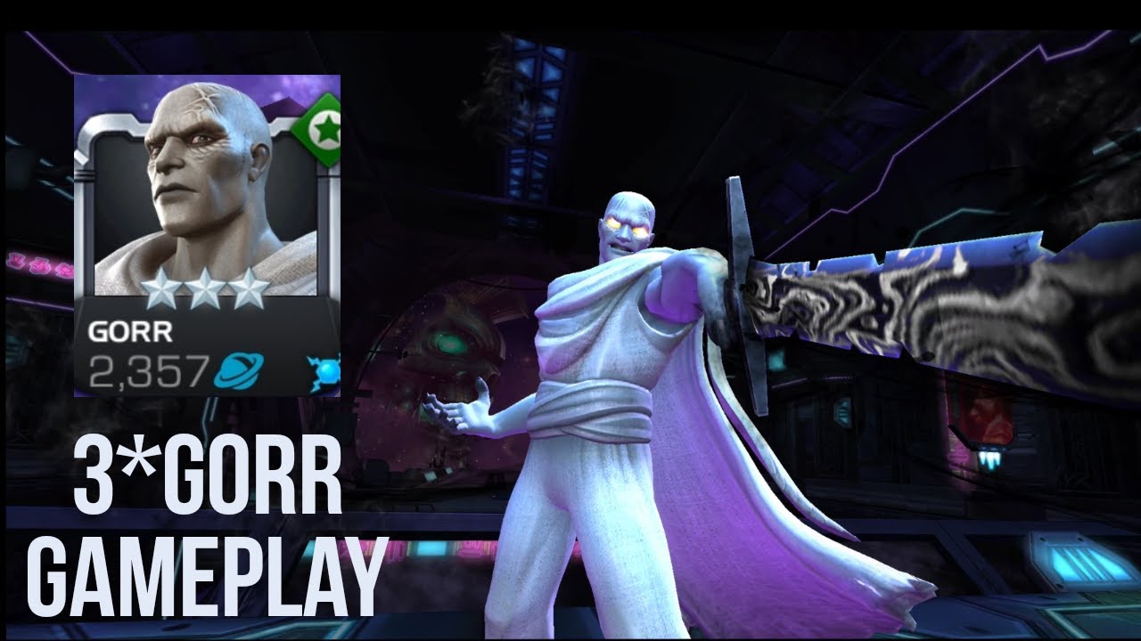 3 Star Gorr Gameplay - Abilities 💪 & Synergies | Marvel Contest of Champions