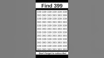 🔍 Test Your Observation Skills With This Fast Number Game #short