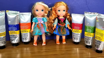 Painting project ! Elsa and Anna toddlers