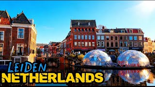 Leiden  4k Walk  A Hidden Gem Of The Netherlands  Historic Center U0026 Canals