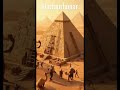 Giant Builders Construct Tiny Giza Pyramid | Funny Pixar-Style Animation #Egypt #Shorts
