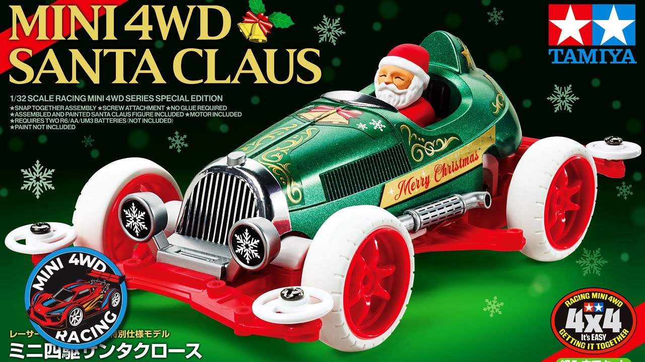 Holiday Special - Unwrapping Tamiya's Santa Claus Mini 4WD - YouTube