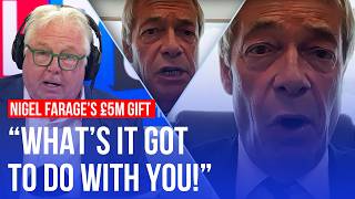 Dramatic confrontation over Nigel Farage's £5 million gift