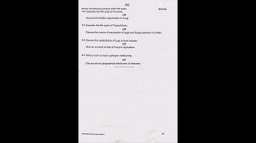 Kalahandi University Botany core-3(Mycology & Phytopathology) Question paper 2024 #exam #bsc