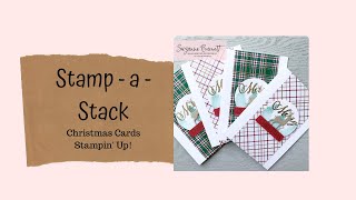 Stamp - a - Stack of Christmas Cards - Stampin' Up!