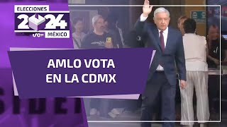 Elecciones 2024 en México: AMLO vota en Centro Histórico de CDMX