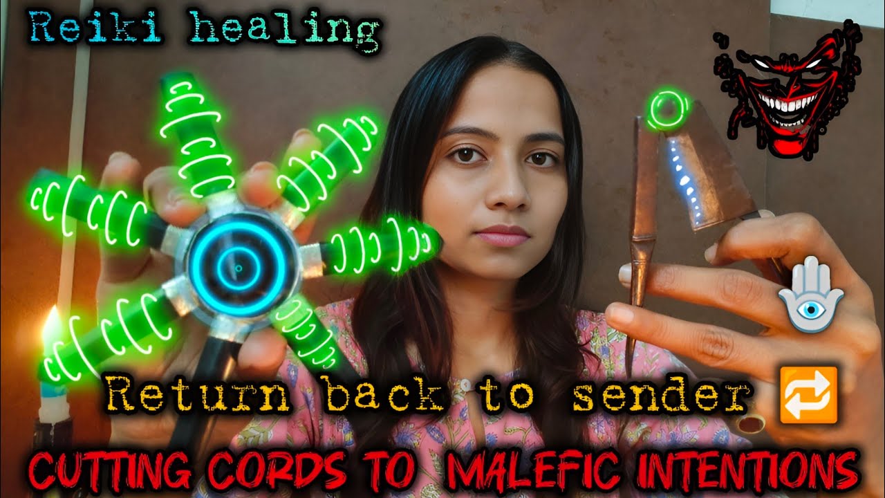 🔱🧿Cutting cords to malefic intentions and return back to sender #healinglight #reiki #cordcutting 