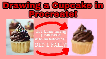 Drawing a Realistic Cupcake in Procreate!! 🧁