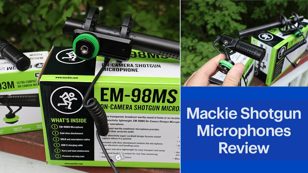 Mackie EM-93M Microfono per Smartphone e Videocamera Microfoni per  Videocamera Telefono
