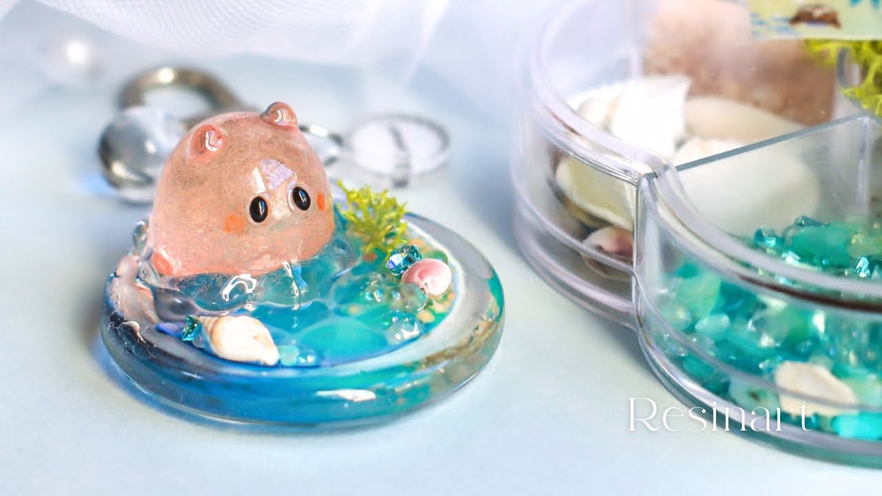 レジン　ハンドメイド　462 Resin art Stream 462【Sea Creature Mold】 - YouTube