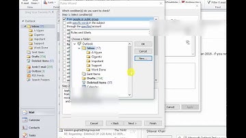 Creating rules in outlook 2010 , 2013 | How to create folder rules in outlook 2010 , 2013.