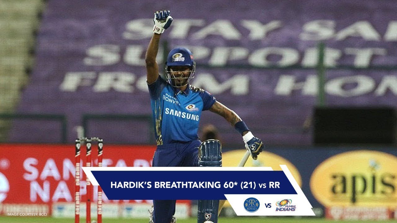 «Хардик Пандья НЕОСТАНОВИМ! 💥 60 ранов за 21 мяч против RR | IPL 2020: разбор по мячам»