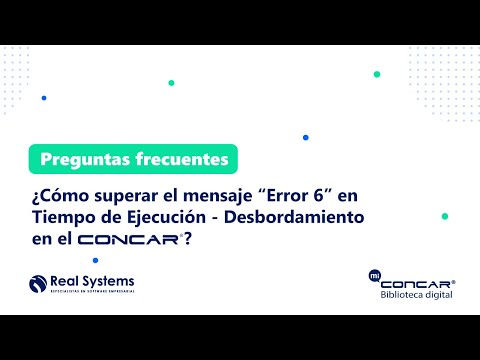Solución de error CONCAR — Video 12