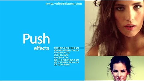 Push effects " Avid Media Composer " (www.videotoknow.com)