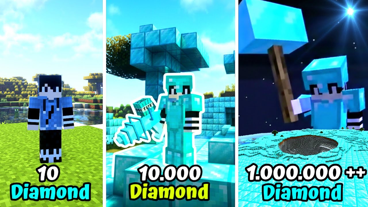 Minecraft, Tapi Gw Mining 1.000.000 Diamond !!