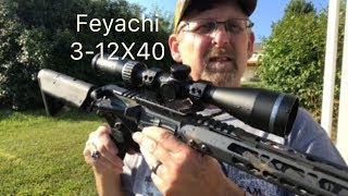 Feyachi Falcon 3-12x40 scope unboxing and test