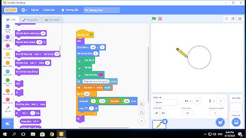 [Lập trình Scratch] Vẽ đường tròn trong scratch