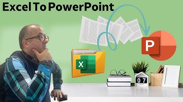 ادراج جدول من ملف اكسل الى شريحة بوربوينت بنفس التنسيق How to Import Excel Data Into a PowerPoint