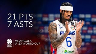 Jordan Clarkson 21 pts 7 asts vs Angola World Cup 2023