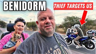 BENIDORM BIKE THIEF Tried to ROB US !