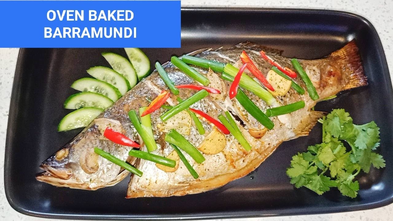 Oven Bake Barramundi 干烤盲曹鱼 HOME COOK RECIPES YouTube